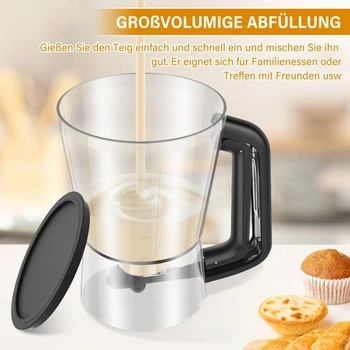Dávkovač těsta na palačinky 1000 ml, na vafle, muffiny, palačinky