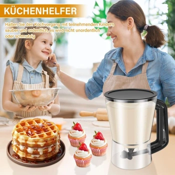 Dávkovač těsta na palačinky 1000 ml, na vafle, muffiny, palačinky