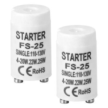 2 štartéry žiariviek FS-25 pre žiarivky 4–20 W, 22 W a 25 W
