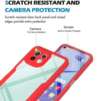 Priehľadný kryt UPLAI pre Xiaomi 11 Lite 5G NE/Xiaomi Mi 11 Lite, 360-stupňový celotelový