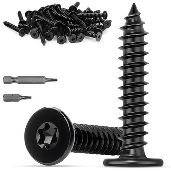 Mbsomnus 120 ks skrutiek Torx M3x6 mm skrutky do dreva Torx nerezová oceľ M3X6-120 ks