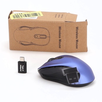 Bezdrôtová myš SABLUTE, 2,4 GHz bezdrôtová myš s nastaviteľným rozlíšením 800/1200/1600 DPI, 6