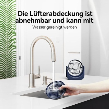 VOXON USB stolní ventilátor, mini ventilátor s 5 rychlostmi, tichý ventilátor, malý USB ventilátor