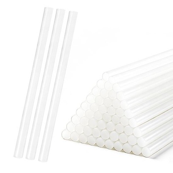 50 kusov tavných lepiacich tyčiniek 11 mm x 200 mm, priehľadné lepiace tyčinky