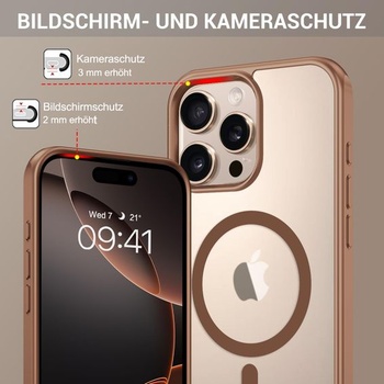 Pouzdro GaoBao pro iPhone 16 Pro Max s MagSafe a neviditelným titanovým stojánkem ve tvaru křídla,