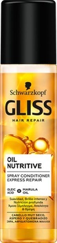 Gliss - Express Oil Nutritive Conditioner pre veľmi suché, poškodené alebo krehké vlasy. Bez