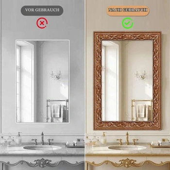 Samolepicí měděně zbarvená stropní římsa - 8 cm (Š) x 5 mm (H) x 10 m (D), samolepicí nástěnná a