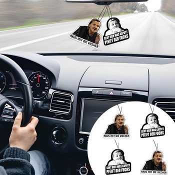 4x prívesky do osviežovača vzduchu do auta, stromček do osviežovača vzduchu do auta Karinritter,