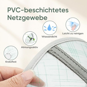 Krční ortéza Supet Air Net pro kočky, měkká ochrana proti olizování po operaci, zelená L krční