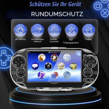 Puzdro TNP ClearHard pre PS Vita 1000 - Priehľadné ochranné puzdro s plným krytom a zacvakávacím