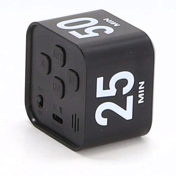 Vizuální časovač Cuteefun Cube, rotační časovač Pomodoro, 5/10/25/50 minut a uživatelsky definované