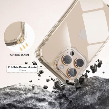 DiDaDi náhrdelník na telefon pro iPhone 17 Air s poutkem průhledný, duhový iPhone 17 Air duhový
