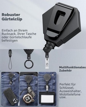 Kľúčenka Uniclife Heavy Duty s magnetickým zapínaním, 454 g, čierna - jedna veľkosť (1 balenie)