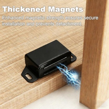 Magnetické západky na skříňky, magnetické uzávěry, magnety na skříňky - 2 kusy, silné dveřní