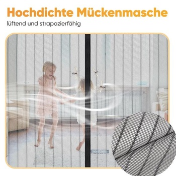 Magnetická síť proti hmyzu Sekey na balkonové dveře, ochrana proti hmyzu na dveře 100x210 cm, není
