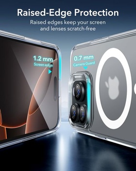 Púzdro ESR pre iPhone 16 Pro s MagSafe, ochrana proti žltnutiu, matný číry transparentný iPhone