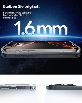 Púzdro ESR pre iPhone 16 Pro s MagSafe, ochrana proti žltnutiu, matný číry transparentný iPhone