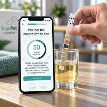 (10 testovacích prúžkov na moč) SCANTET APP testovacie prúžky na moč pre psy a mačky, 11