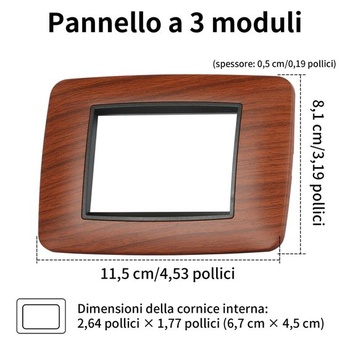 Rámeček vypínače Generisch IT-C6603-WOD-10pcs