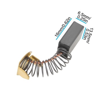 EMSea 2 páry uhlíkových kief pre motory rozbrusovacích píl 6,5x13,5x16 mm Kompatibilné s ATIKA