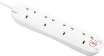 Prodlužovací kabel Masterplug se 4 zásuvkami, přepěťová…
