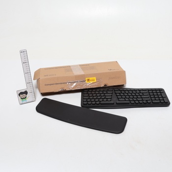 Perixx PERIBOARD-636DE Bezdrôtová ergonomická kompaktná klávesnica, tiché klávesy, technológia