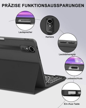 Podsvietené puzdro s klávesnicou pre Lenovo Idea Tab Pro 12,7