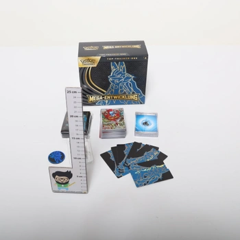 Kartová hra Pokémon Trainer Box: Mega Evolution: Lucario (1 promo karta s plnou grafikou, 9