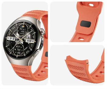 Náramok GIOPUEY kompatibilný s Huawei Watch 5 46mm, mäkký silikónový náramok [odolný proti