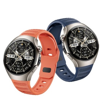 Náramek GIOPUEY kompatibilní s Huawei Watch 5 46mm, měkký silikonový náramek [odolný proti