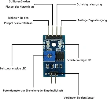 9dílný modul senzoru dešťových kapek, detektor deště, modul senzoru detekce deště, vhodné pro