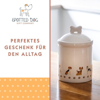 Keramická dóložná dóza Spotted Dog Gift Company, Keramická dóza s vekom, Úložná nádoba, Úložná dóza