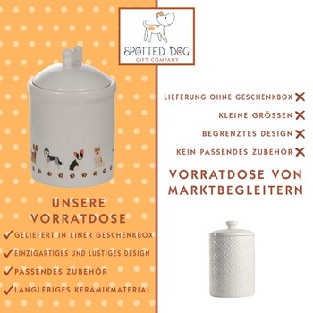 Keramická dóložná dóza Spotted Dog Gift Company, Keramická dóza s vekom, Úložná nádoba, Úložná dóza