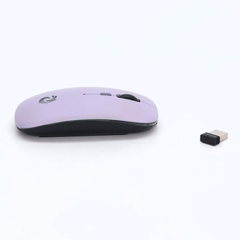 Bezdrôtová myš BQSS, 2,4 GHz s USB prijímačom, optické snímanie 1600 DPI, tiché klikanie, dobíjacia