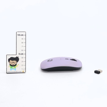 Bezdrôtová myš BQSS, 2,4 GHz s USB prijímačom, optické snímanie 1600 DPI, tiché klikanie, dobíjacia