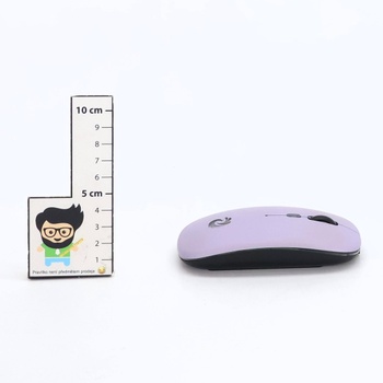 Bezdrôtová myš BQSS, 2,4 GHz s USB prijímačom, optické snímanie 1600 DPI, tiché klikanie, dobíjacia