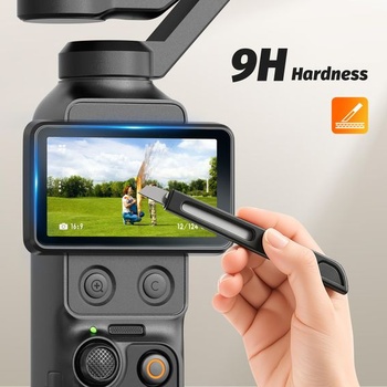 Sada ochranných fólií AMAZEAR pre DJI Osmo Pocket 4P a Osmo Mobile 8P (4 kusy) - 2x tvrdené sklo