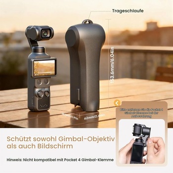 Ochranné púzdro Osmo Pocket 4, púzdro pre DJI Osmo Pocket 3, čierne