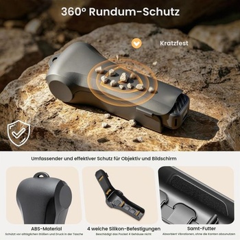 Ochranné púzdro Osmo Pocket 4, púzdro pre DJI Osmo Pocket 3, čierne