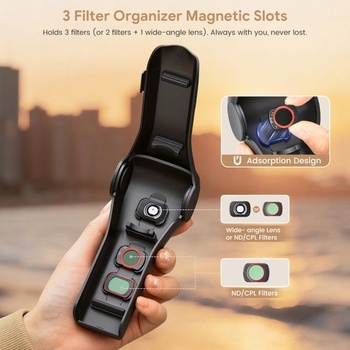 Ochranné púzdro Osmo Pocket 4, púzdro pre DJI Osmo Pocket 3, čierne