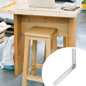 PATIKIL 2 kusy nastavitelných úhlových konzol 165x24x120mm s dvojitou drážkou, úhlová konzola z