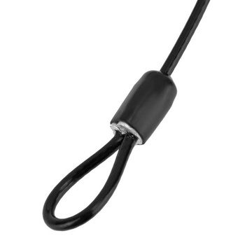 Bezpečnostný kábel Loop cable s očkami pre bicykle a kolobežky, vnútorný oceľový drôt, vonkajší