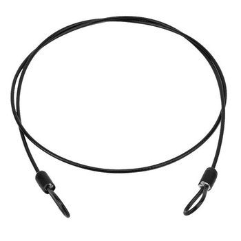 Bezpečnostný kábel Loop cable s očkami pre bicykle a kolobežky, vnútorný oceľový drôt, vonkajší