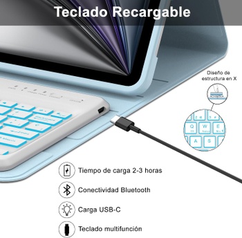 Puzdro s klávesnicou Tiiomioon iPad Air