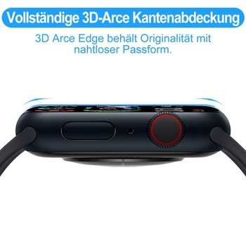 Ochranná fólie Elecshion pro Apple Watch Series 1/2/3 42 mm, tvrdost 9H, odolná proti poškrábání