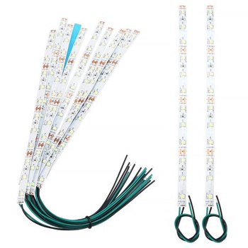 YIXISI 10 kusov 200mm vopred zapojených LED pásikov, 2335 SMD LED, 12-18V LED pásiky, modelárske LED