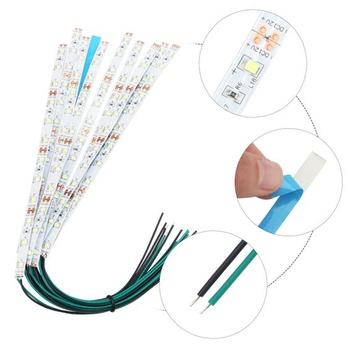 YIXISI 10 kusov 200mm vopred zapojených LED pásikov, 2335 SMD LED, 12-18V LED pásiky, modelárske LED