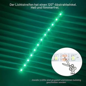 YIXISI 10 kusov 200mm vopred zapojených LED pásikov, 2335 SMD LED, 12-18V LED pásiky, modelárske LED