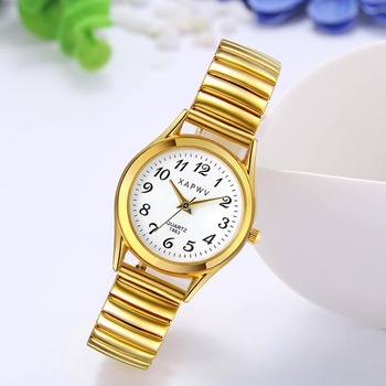 Dámské náramkové hodinky JewelryWe, elegantní analogové quartzové hodinky s digitálním ciferníkem a