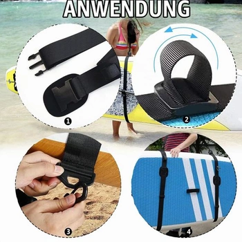 Popruh na surfovací prkno, popruh na paddleboard, popruh na surfovací prkno, ramenní popruh na